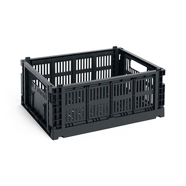 HAY medium colour crate Charcoal