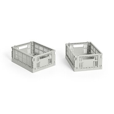HAY colour crate mini set of 2 grey