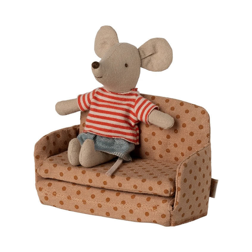 Maileg sofa bed slaapbank voor muis - Dots