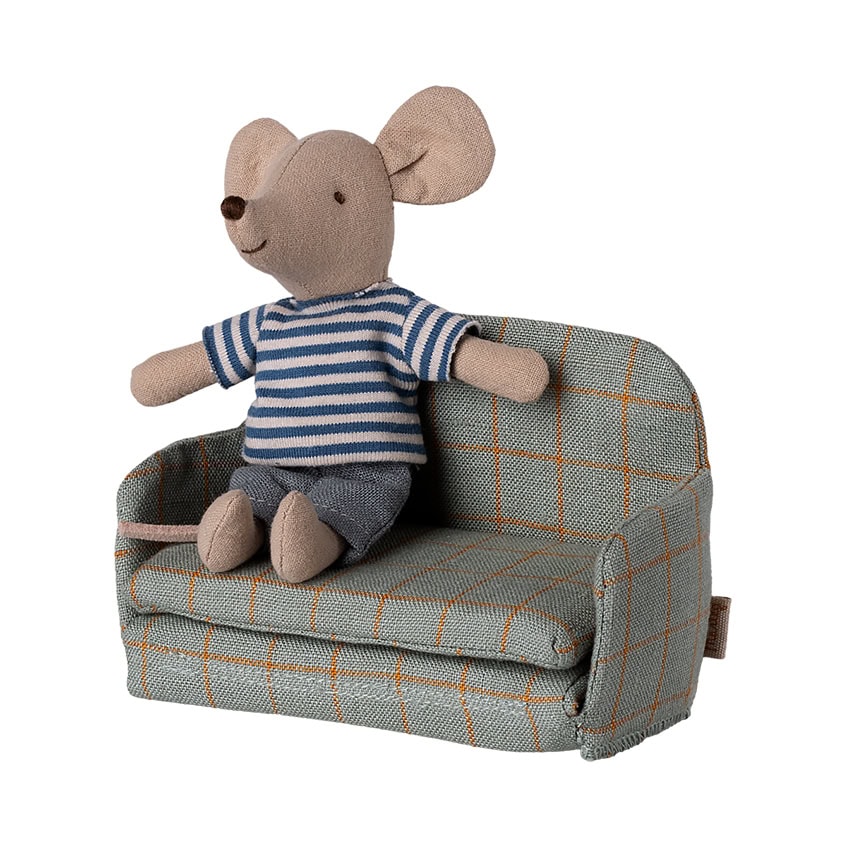 Maileg sofa bed slaapbank voor muis - Checker