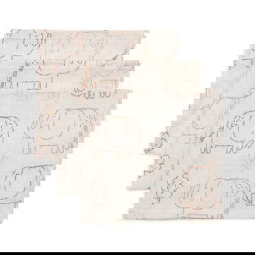 Jollein monddoekjes hydrofiel 31x31cm elephant tales