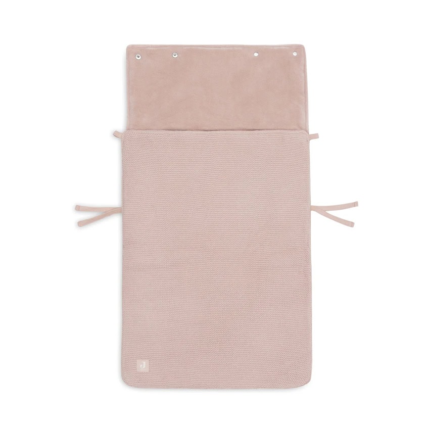 Jollein voetenzak autostoel basic knit - Wild Rose