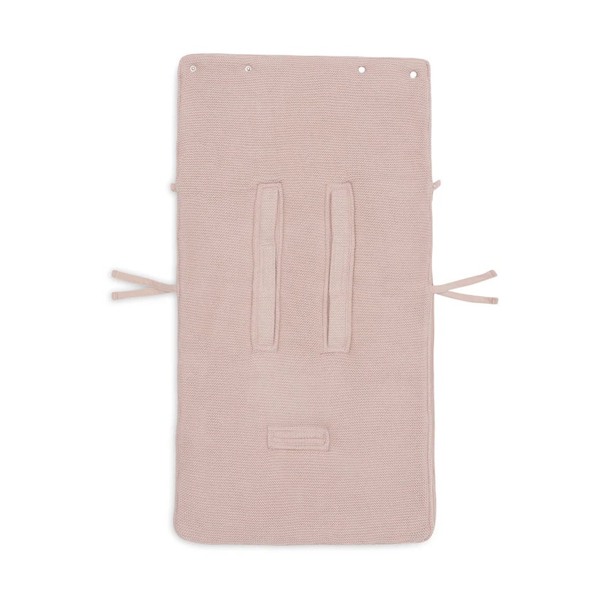 Jollein voetenzak autostoel basic knit - Wild Rose