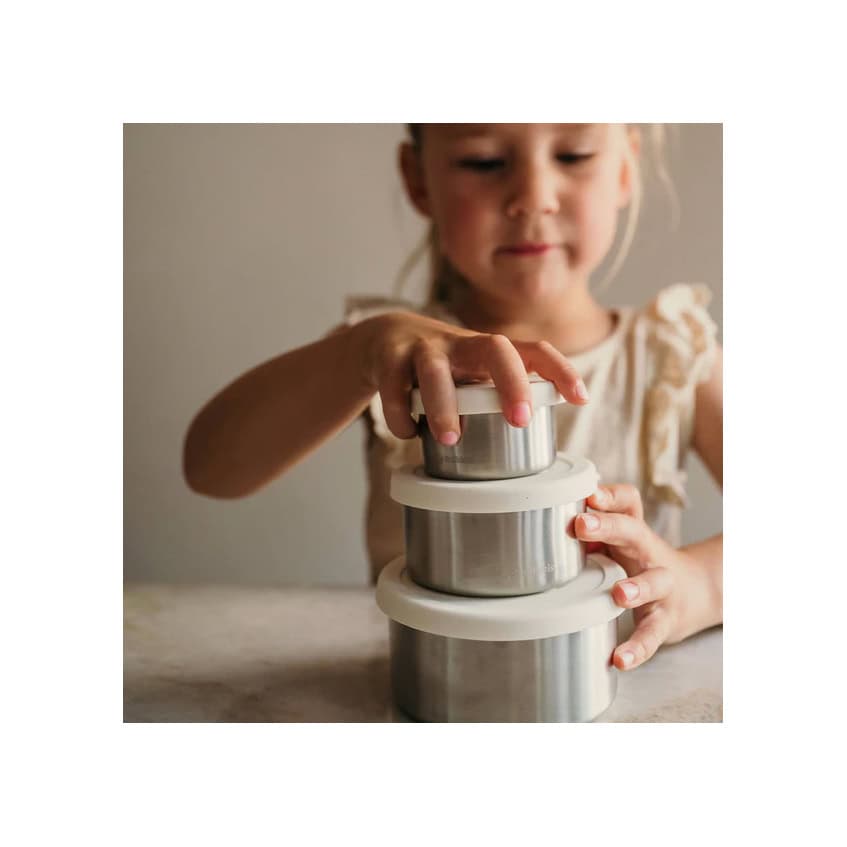 Smikkels rvs snackbakjes, set van 3