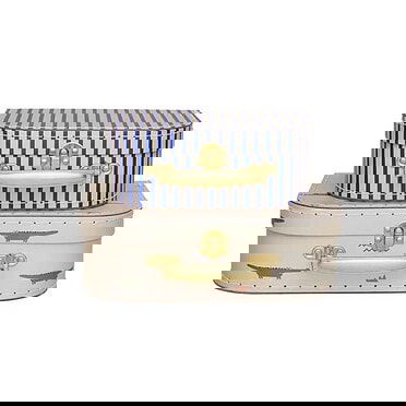 OYOY Living Design Koffer Krokodil/Streep Set2