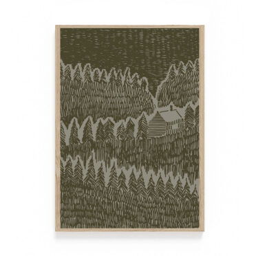 Ted & Tone poster Cabin in woods