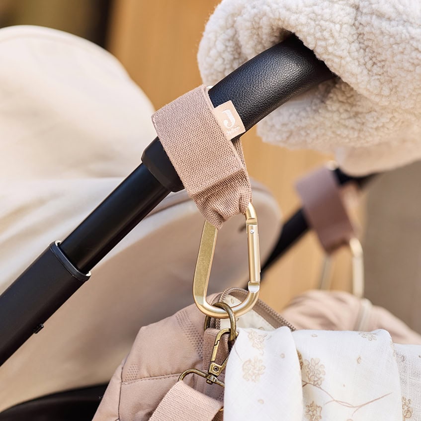 Jollein tassenhaak luiertashaak Milky Coffee