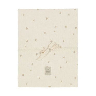 Nanami hoeslaken wieg/ledikant heart - Naturel