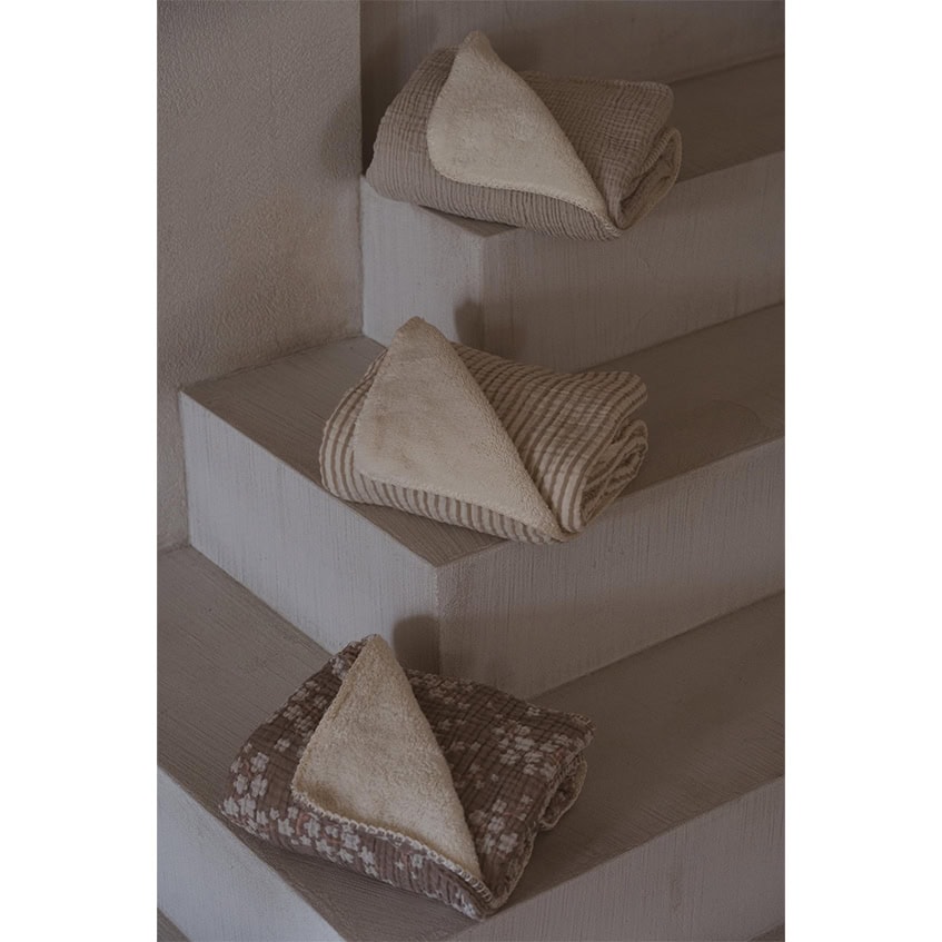 Quax wiegdeken stripes teddy