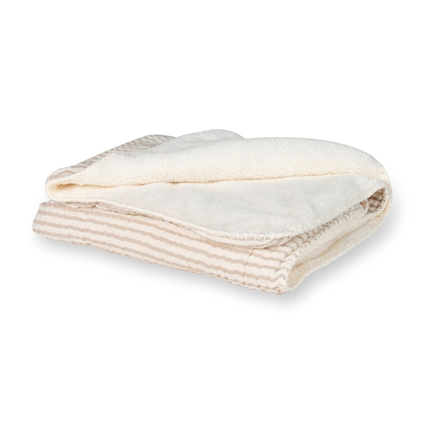 Quax wiegdeken stripes teddy