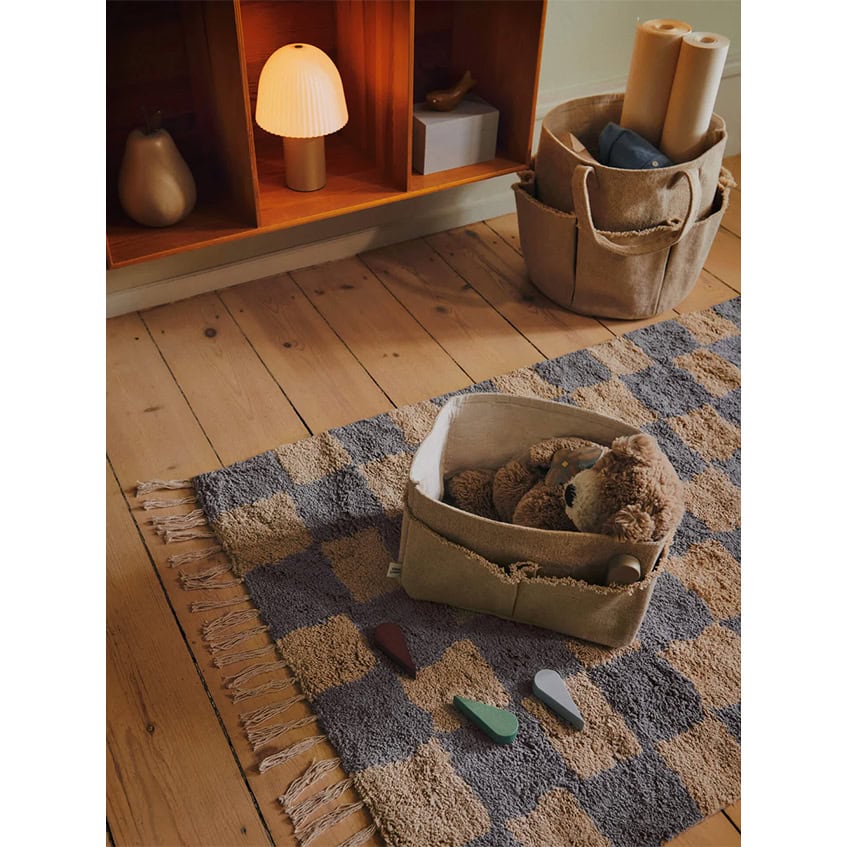 Ferm Living Mara wasbaar vloerkleed - Mist