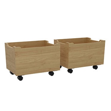 Vipack set van 2 kisten forrest - Oak