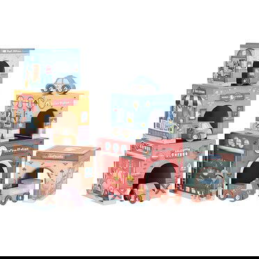 Little Dutch stapelblokken met auto's