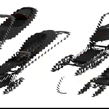 Cybex Priam4 Kinderwagen 2-in-1 – Rosegold – Sepia Black