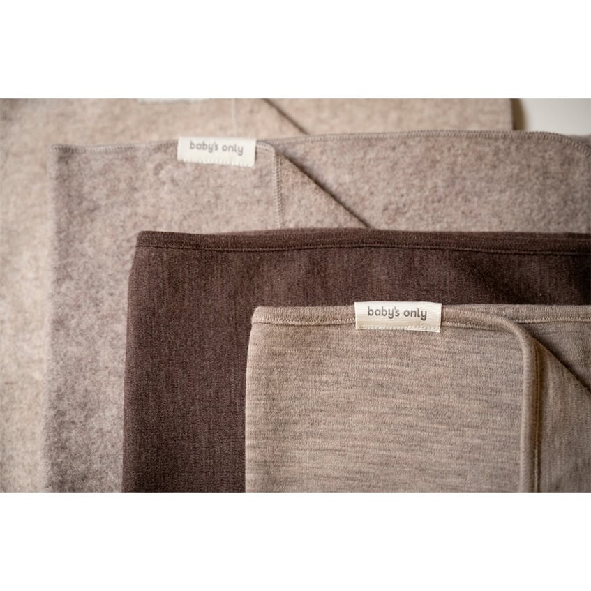 Baby's Only wieg/Ledikantdeken Merino Meadow - Sand