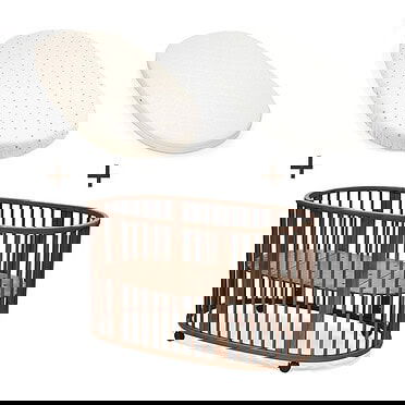 stokke sleepi bundel matras hoeslaken walnut