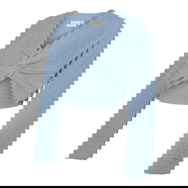 Mama Licious Gebreide cropped trui - Brunnera Blue