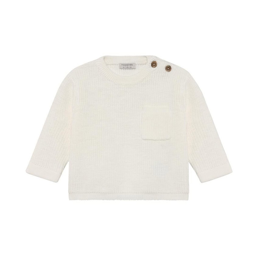Noppies gebreide pullover - Egret