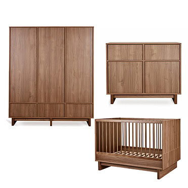 Quax babykamer Kyo – Walnut 3-deurs