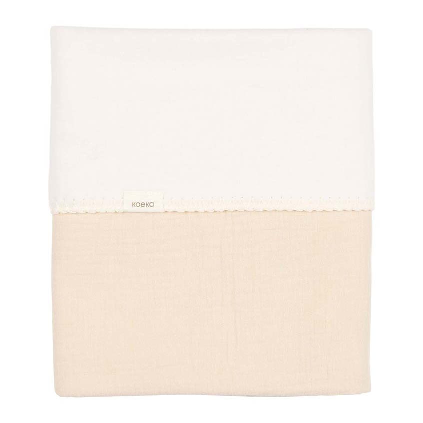 Koeka Ledikantdeken Cotton Fleece - Faro Warm White