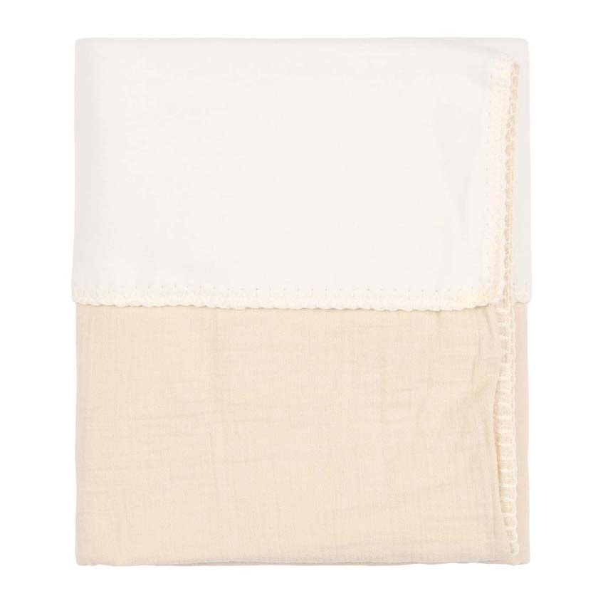 Koeka Ledikantdeken Cotton Fleece - Faro Warm White