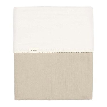 Koeka Ledikantdeken Cotton Fleece - Faro Sage