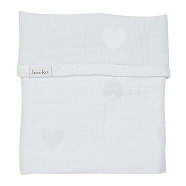 Koeka Ledikantdeken Altea Hearts - Soft Mint