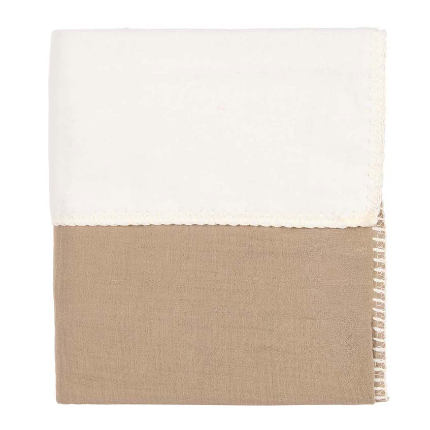 Koeka Ledikantdeken Cotton Fleece - Faro Caffe