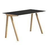 Oak / Black Linoleum