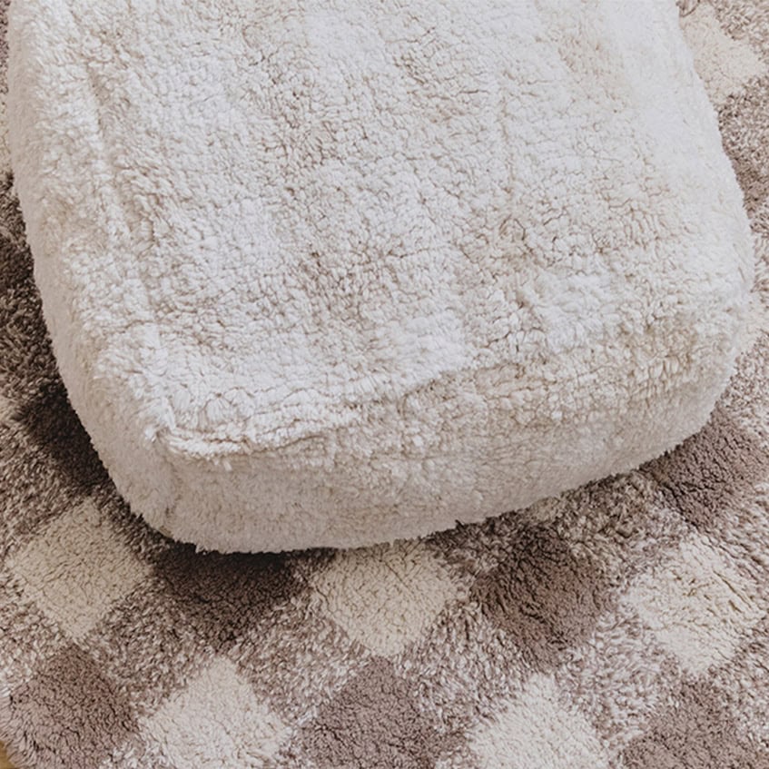 Lorena canals poef vichy ivory