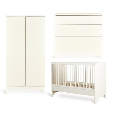 Quax Tsugi Butter Babykamer, ledikant, commode, 2deurskast