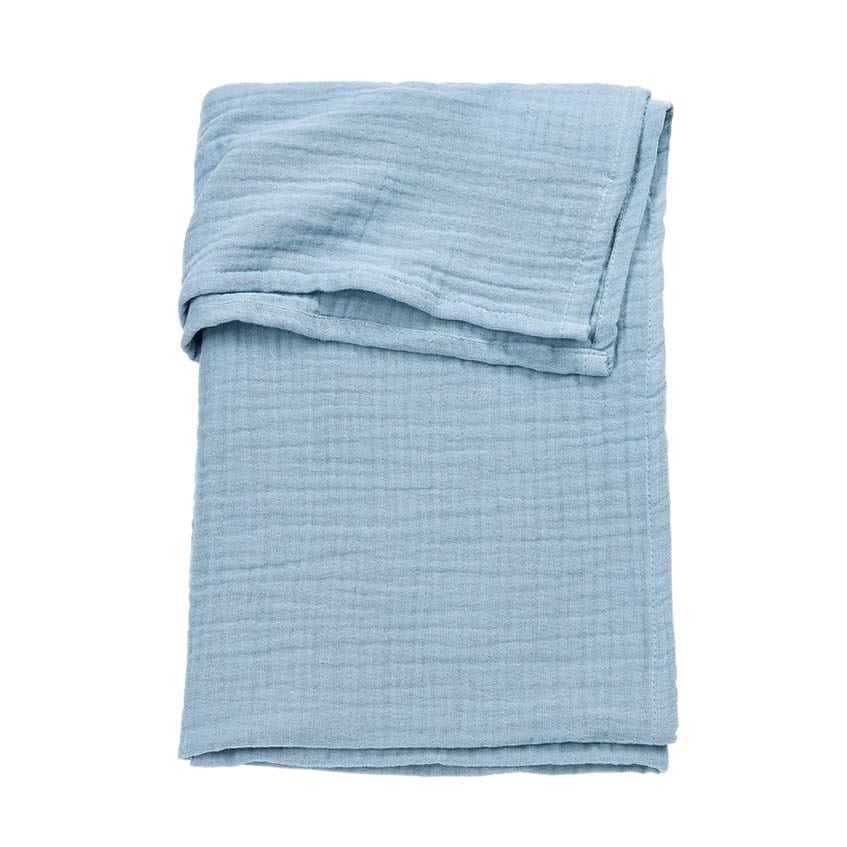 Meyco ledikantlaken hydrofiel - Jeans Blue
