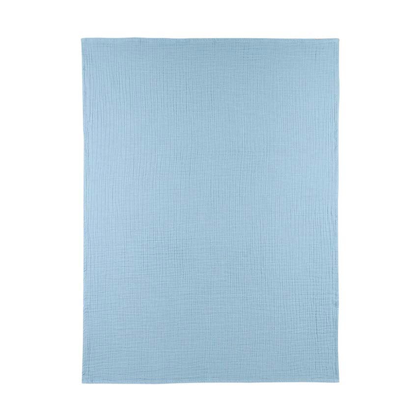 Meyco ledikantlaken hydrofiel - Jeans Blue