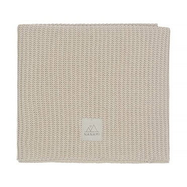 Nanami wiegdeken rib knit - Beige