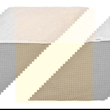 Koeka ledikantdeken teddy Malaga - Sage