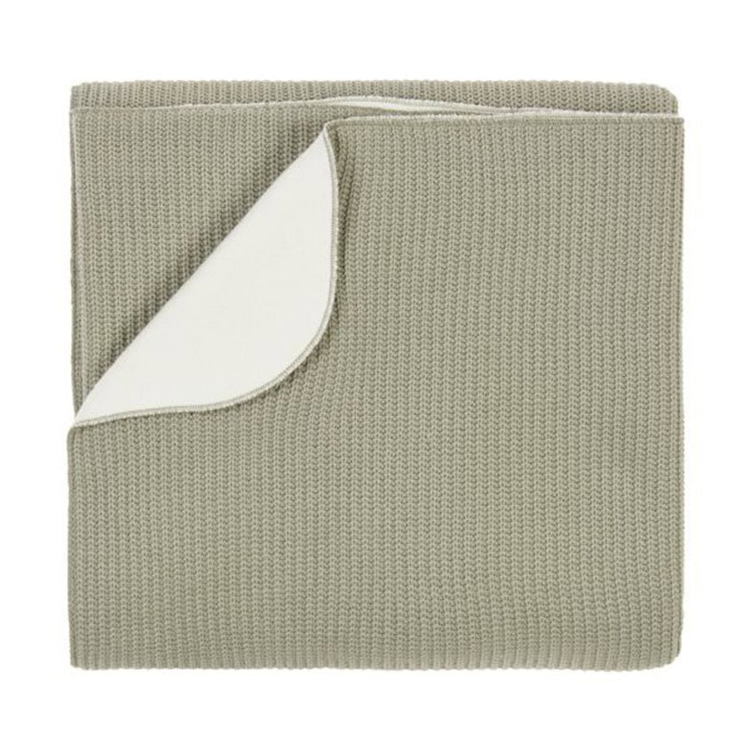 Nanami wiegdeken rib knit double - Eucalyptus