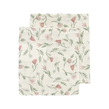 Meyco Washandjes hydrofiel 2pack - Flower Multicolour