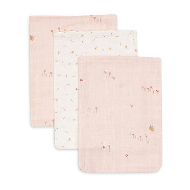 Jollein Hydrofiel washandjes 3 stuks - Pretty Picnic