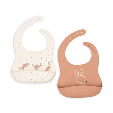 Jollein slab siliconen kangaroots 2-pack