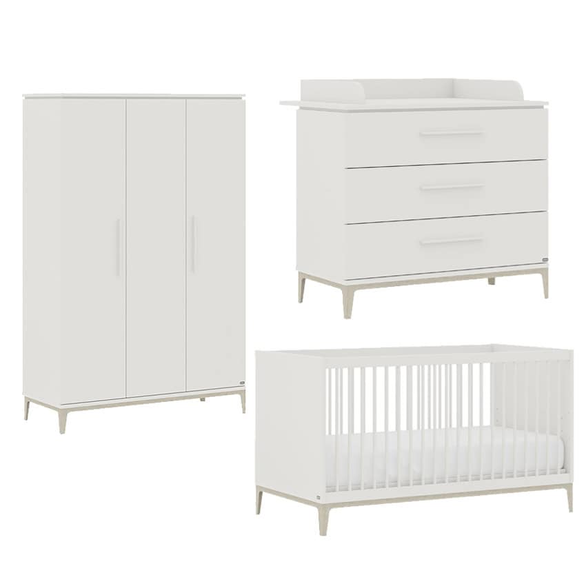 Paidi – Yuny Cutie Lea doorgroei babykamer 3-deurs – Off White