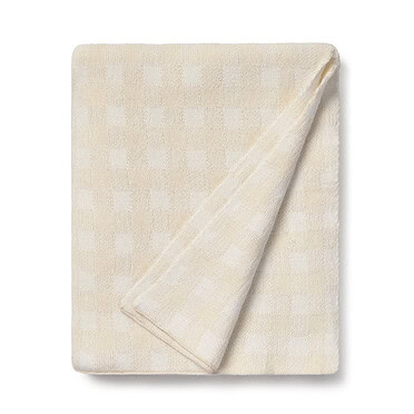 Lorena Canals - Knitted wiegdeken - Vichy ivory