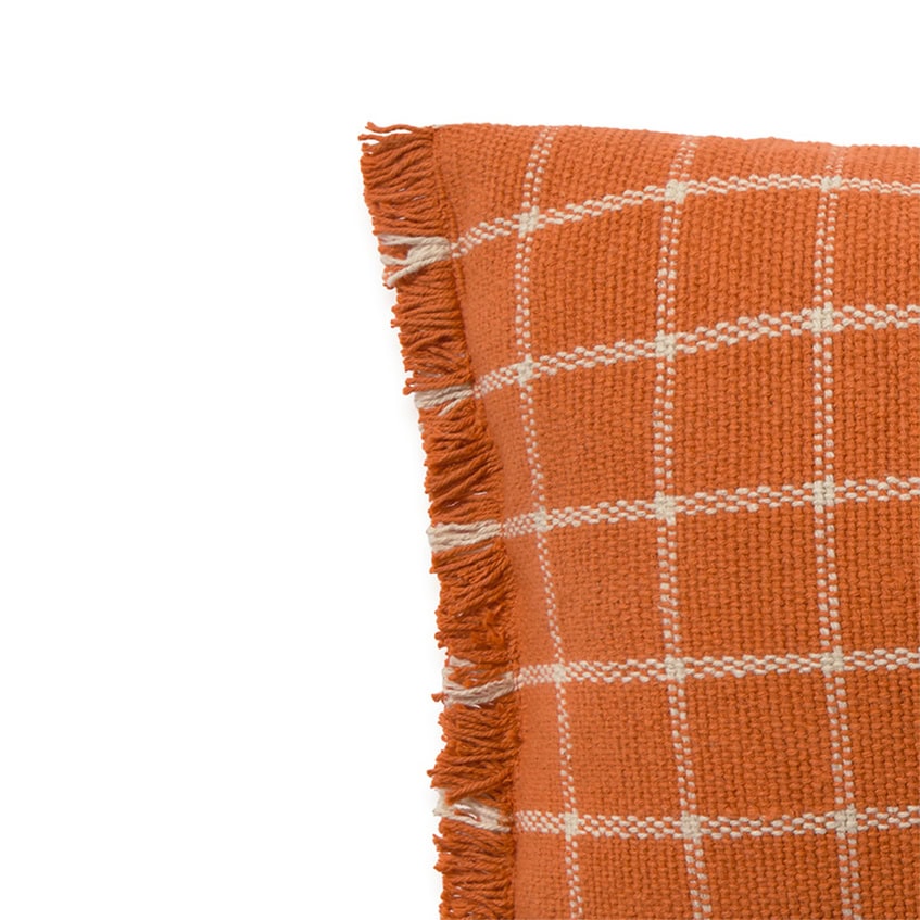 Lorena Canals kussen geo block - Terracota