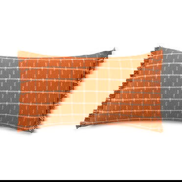 Lorena Canals kussen geo block - Terracota