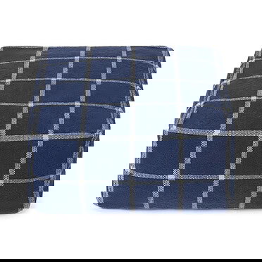 Lorena canals poef geo block - Navy Blue