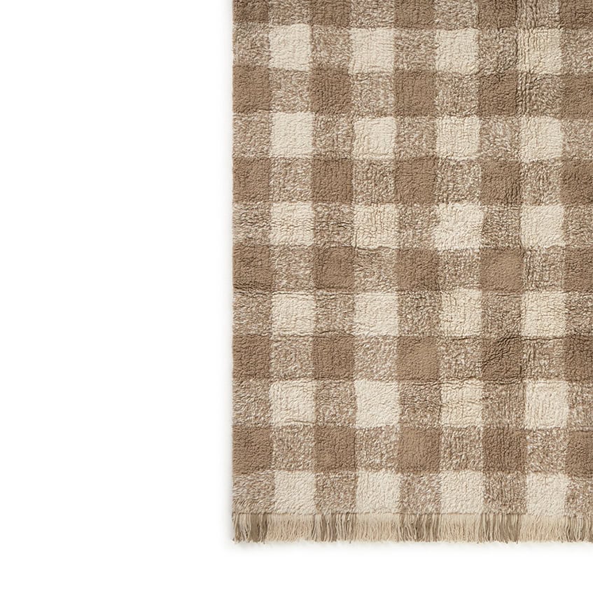 Lorena Canals wasbaar vloerkleed - Vichy Marron
