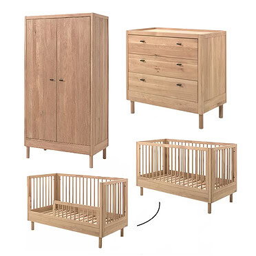 Vipack Forrest doorgroei babykamer 2-deurs - Oak