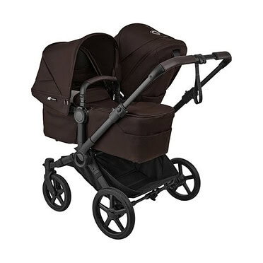 Bugaboo Donkey6 Double Kinderwagen – Black/Cocoa Brown