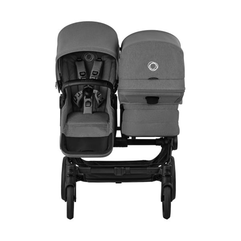 Bugaboo Donkey6 Double Kinderwagen – Black/Moon Grey