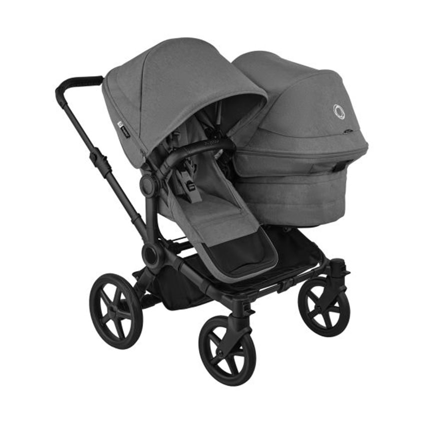 Bugaboo Donkey6 Double Kinderwagen – Black/Moon Grey