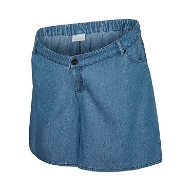 Mamalicious Jamaica loose denim shorts - Light blue denim